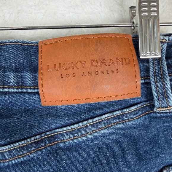 Lucky Brand Ava Mid Rise Skinny Jeans Dark Wash Women's Size 14 32 - Picture 4 of 10